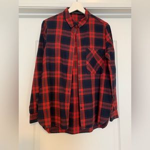 Zara Unisex Red Plaid Shirt